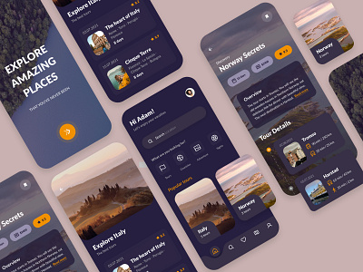 Travel App Mobile Design app mobile design travel ui ui design uiux uiux design ux