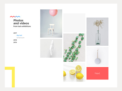 Shot of Art and Design landing page