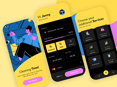 Cleaning mobile app app app design cleaning cleaning company cleaning service mobile mobile app mobile app design mobile design mobile ui ui ui ux ui design uidesign uiux ux ux ui ux design uxdesign uxui