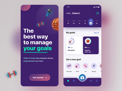 The goal mobile application app application dark design goal goal mobile application mobile mobile app mobile application ui ui ux ui design uidesign uiux ux ux design ux ui ux ui design uxui video