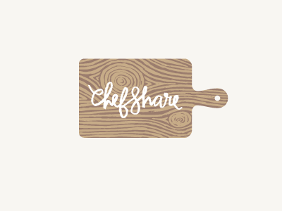 Chefshare 3 chefshare hand lettering logo woodgrain