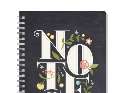 Notes Dribbble custom lettering flowers hand lettering illustration minted notes trellis typography