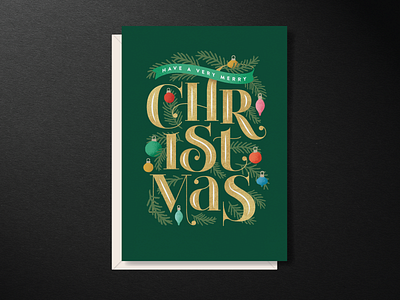 Christmas Letters custom lettering illustration lettering mid century modern typography vector