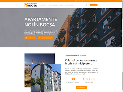 ApartamenteBocsa real estate realestate webdesign