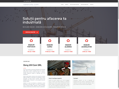 DenyUtil industrial recycling web design webdesign