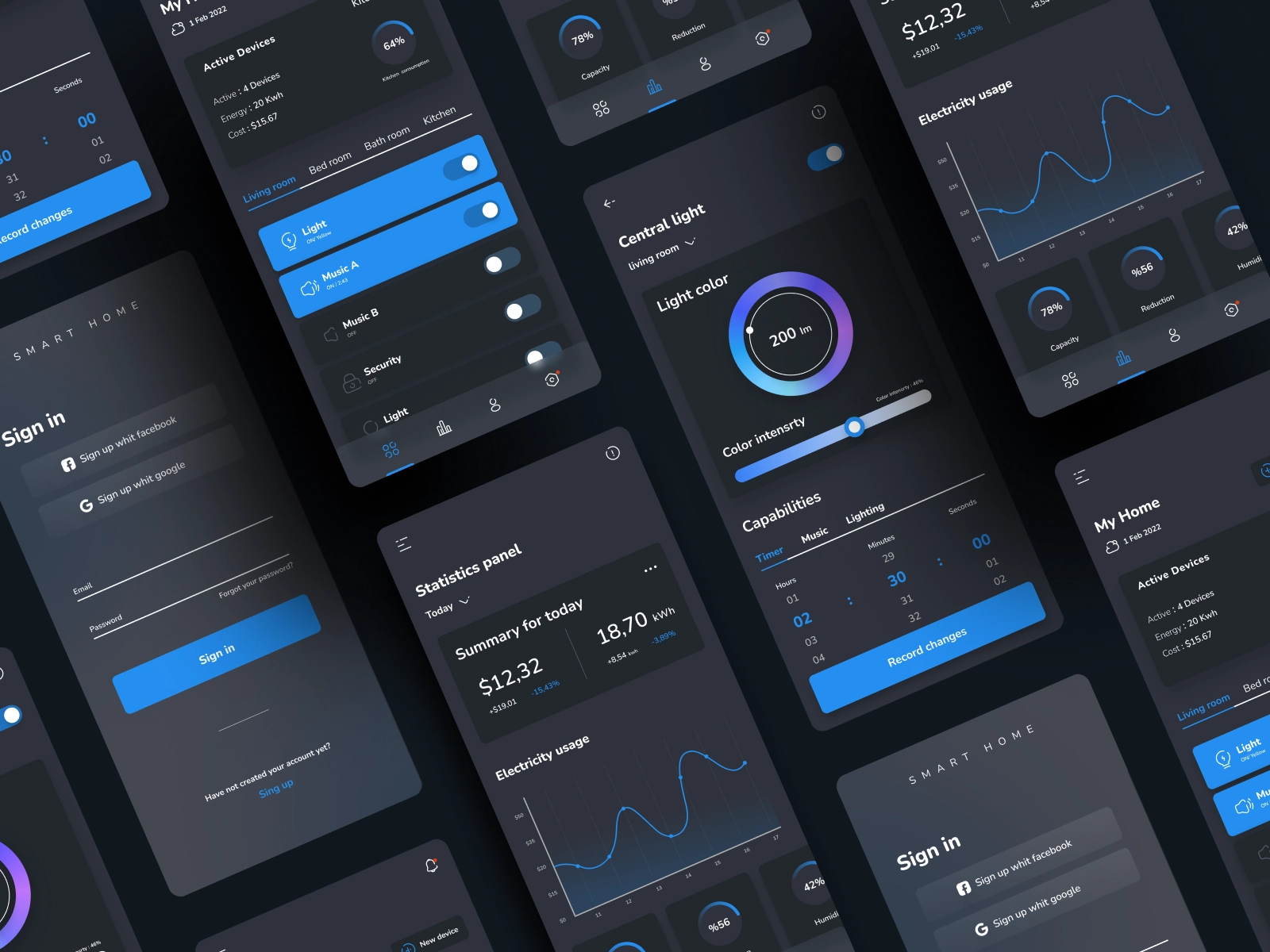 🟣 Smart Home App by Gita Zahraei on Dribbble