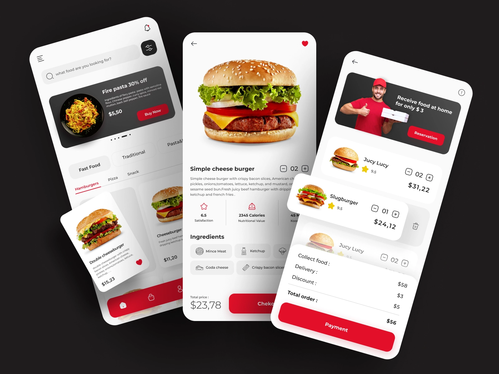 Food Delivery App by Gita Zahraei on Dribbble