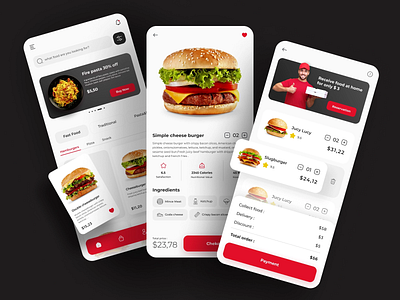 Food Delivery App app design ui uiux ux web