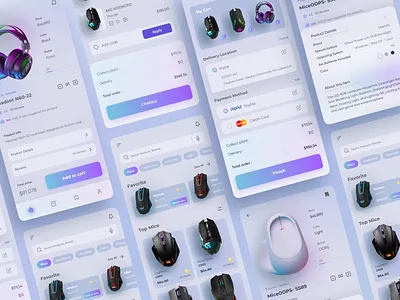 Computers & Accessories stores app design ui uiux ux web