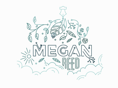 Designer / Florista illustration logo personal brand vector