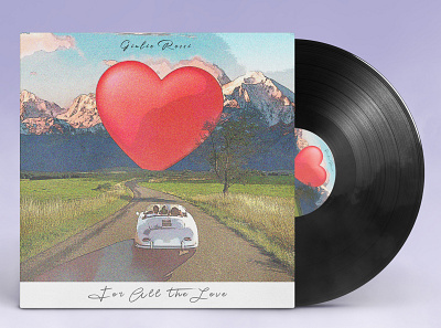 Giulio Rossi - For All The Love album art album artwork album cover album cover art album cover design art artwork cover design illustraion