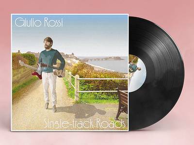 Giulio Rossi - Single-Track road album art album artwork album cover album cover art album cover design art artwork cover design illustraion