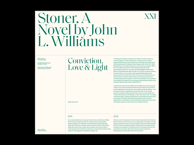 Stoner clean design grid layout minimal typography ui whitespace