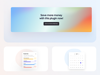 Widget Extension behance chrome component creative daily dailyui design digital expense extension gradient gradients linear manage project ui ui design uidesign user interface ux