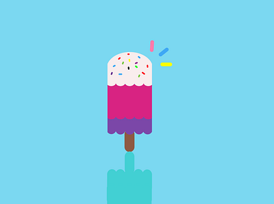 Happy Ice cream :) animation branding cute design icon illustraion illustrator logo vector