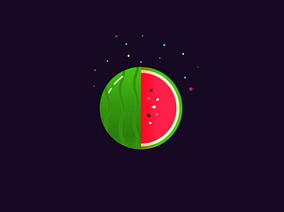 watermelon animation art branding cute design icon illustraion illustration illustrator logo vector