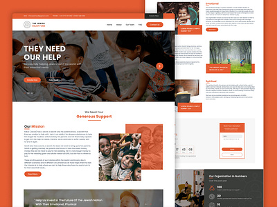 The Jewish Relief Fund web site design adobe xd branding design fund web site graphic design illustration jewish relief fund logo uiux ux web web design web ux website design website ui