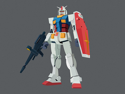 RX-78 0079 amuro ray anime earth federation gundam illustration mech mobile robot robots suit vector