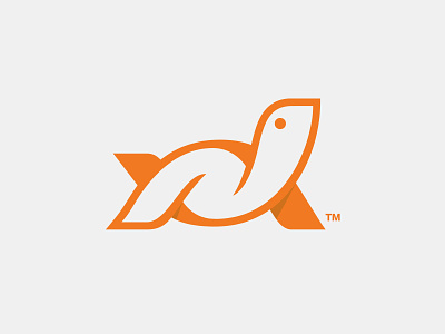 The Turtle animal branding brandmark identity logo logomark orange turtle