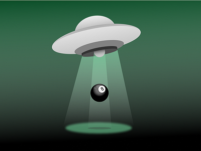 8ball Ufo 8ball flying saucer ufo