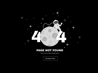 Daily UI : 008 404 404 page astronaut figma space