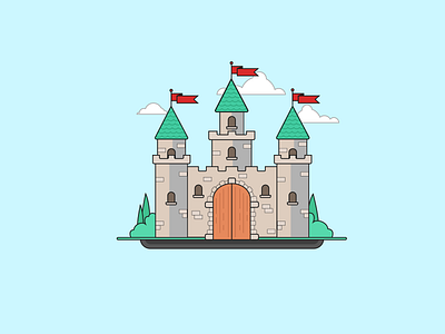 Castle castle illustration illustration illustrator vector
