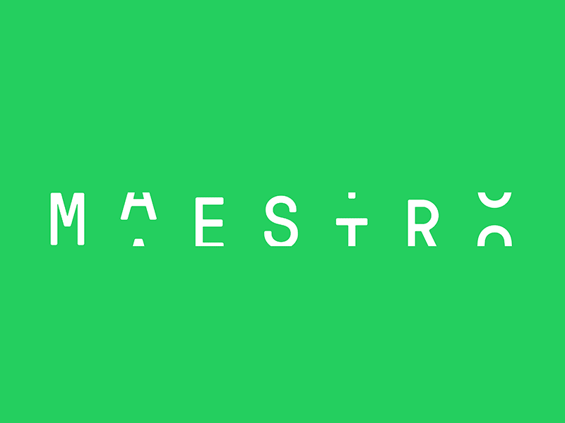 Maestro logo animation animation design