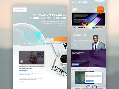 Cloudistics 3d design web