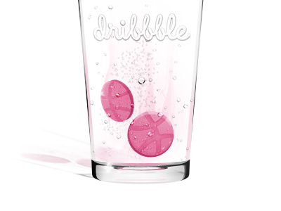 Watching dribbles twice a day! dribbble glass water