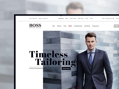 Hugo Boss Homepage Alternate