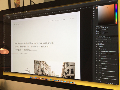 Sneak Peek agency design photoshop portfolio prototype typographic web design website