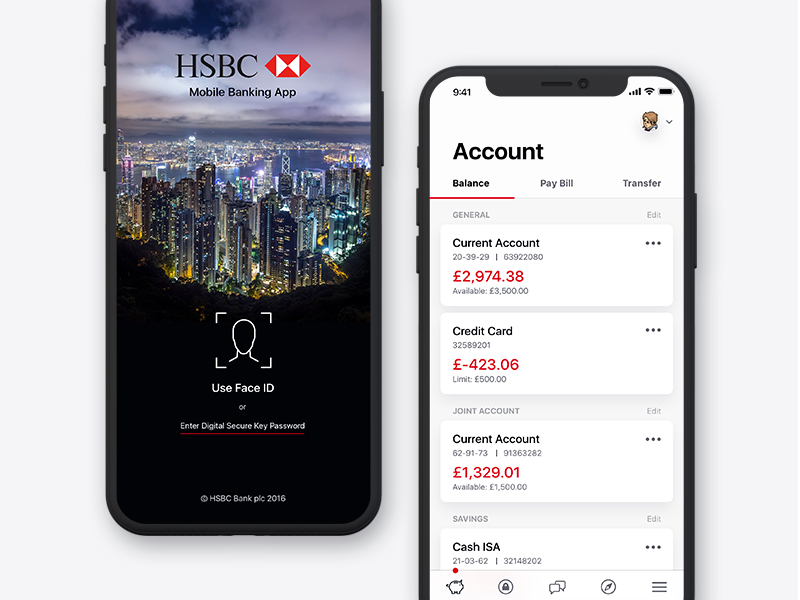 Банк точка приложение для айфона. HSBC приложение. HSBC Bank app. Iphone приложения банков. HSBC mobile Banking.