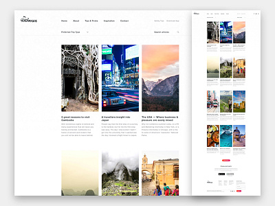 Travamigos Article Design blog clean inspiration news photography responsive travel typographic ui website website design