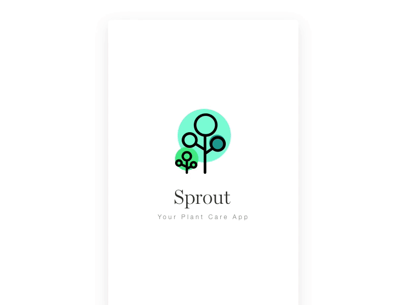 Sprout - Your plant care app app app design clean ios mobile app plant principle prototype sketch ui ui design
