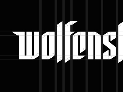 Wolfenstein Logotype Construction logotype typography videogame wolfenstein