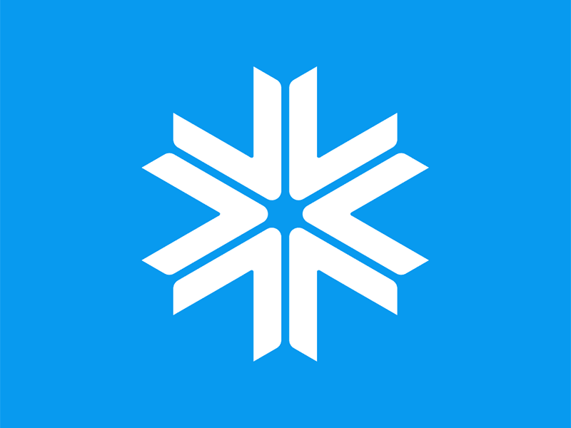 "SNOW - The Game" Symbol Construction animation game gif grid logotype snow symbol videogame