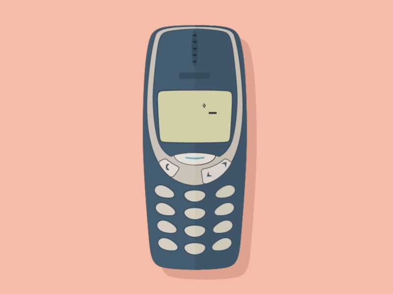 My First Phone after effects animation game illustration mobile phone nokia phone snake