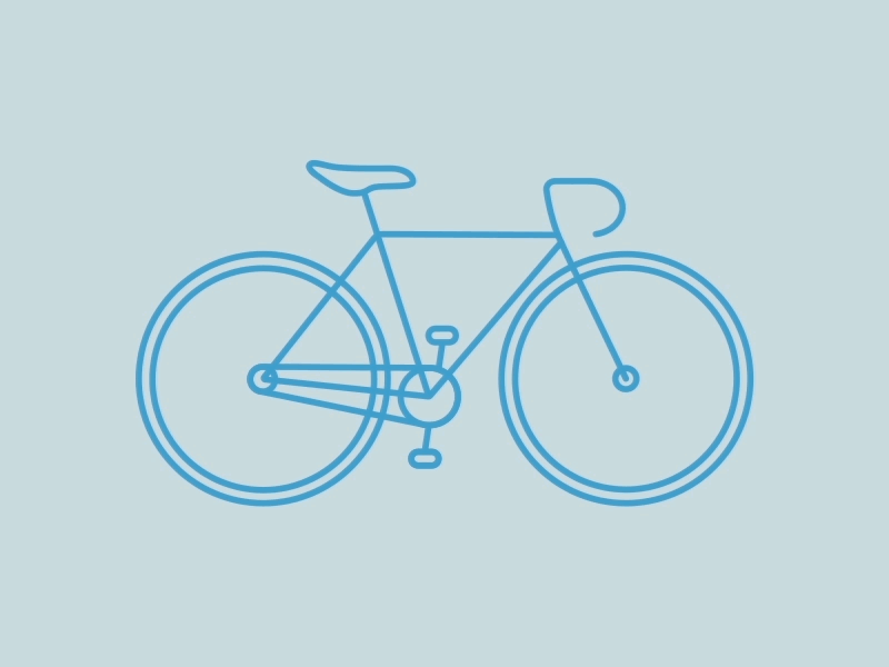 New Bike after effects animation bicycle bike gif illustration line