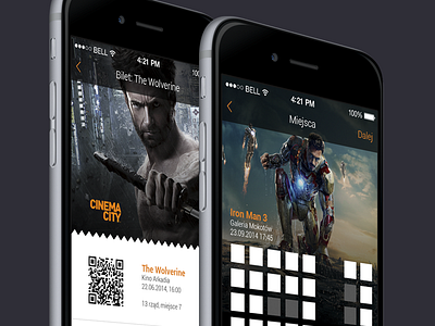 Cinema City tickets app apple concept interface ios mobile redesign tickets ui ux