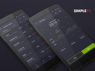 Broker app android broker finance icon interface logo mobile phone ui ux