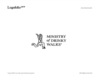 Ministry of Drinky Walks Logo bar logo ministry monty python