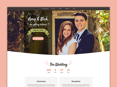 Matrimony – Bootstrap 4 Template for Wedding Invitations bootstrap bootstrap 4 bootstrap theme css engagement html5 landing page responsive template theme website template wedding