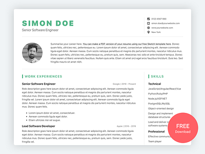 DevResume - Free Bootstrap Resume/CV Template for Developers by ...