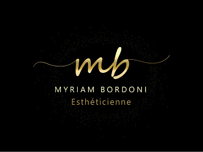 Logo MB Esthéticienne branding design illustration logo typography vector