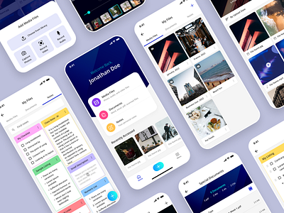 SafeBox App all in one app design document file ios management media files notes personal secure security ui utility ux
