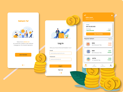 Saham Ta  App UI Concept