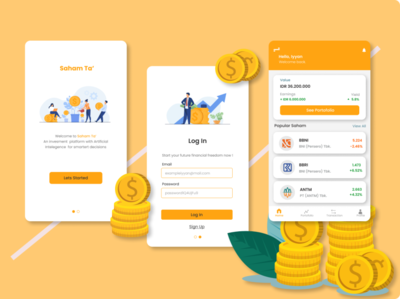 Saham Ta App UI Concept by Andi Muh.Muhayyan on Dribbble