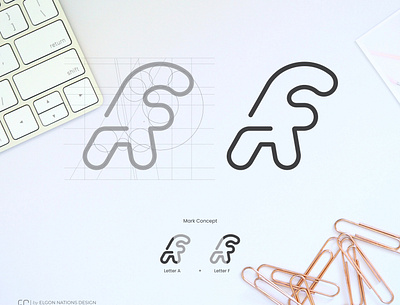 Letter A + Letter F Logo Concept branding brandingdesign design graphic design logo logoexposure logoinspiration typography
