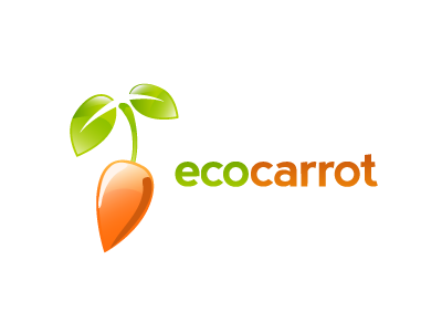 ecocarrot carrot color eco ecological fruit glow gradient green health juice juicy leaf logo nature orange plant shade spring summer vegetable vitamine web 2.0