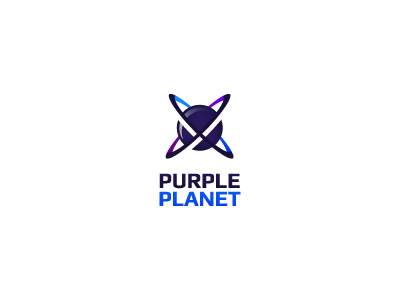 Purple Planet blue brand color earth gravity logo planet purple ring star universe violet